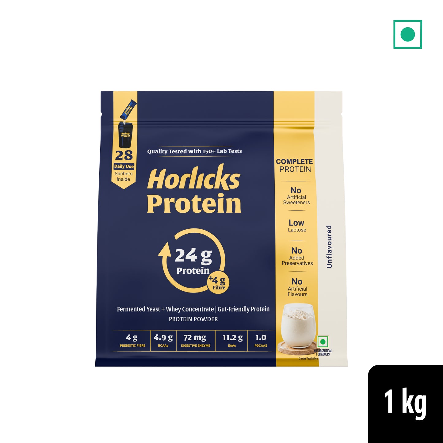Horlicks Protein Powder 1kg Pack of 2 | Unflavoured