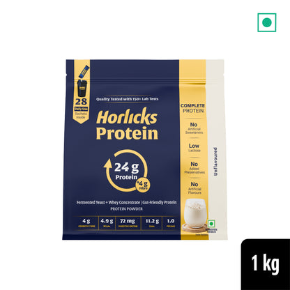 Horlicks Protein Powder 1kg Pack of 2 | Unflavoured