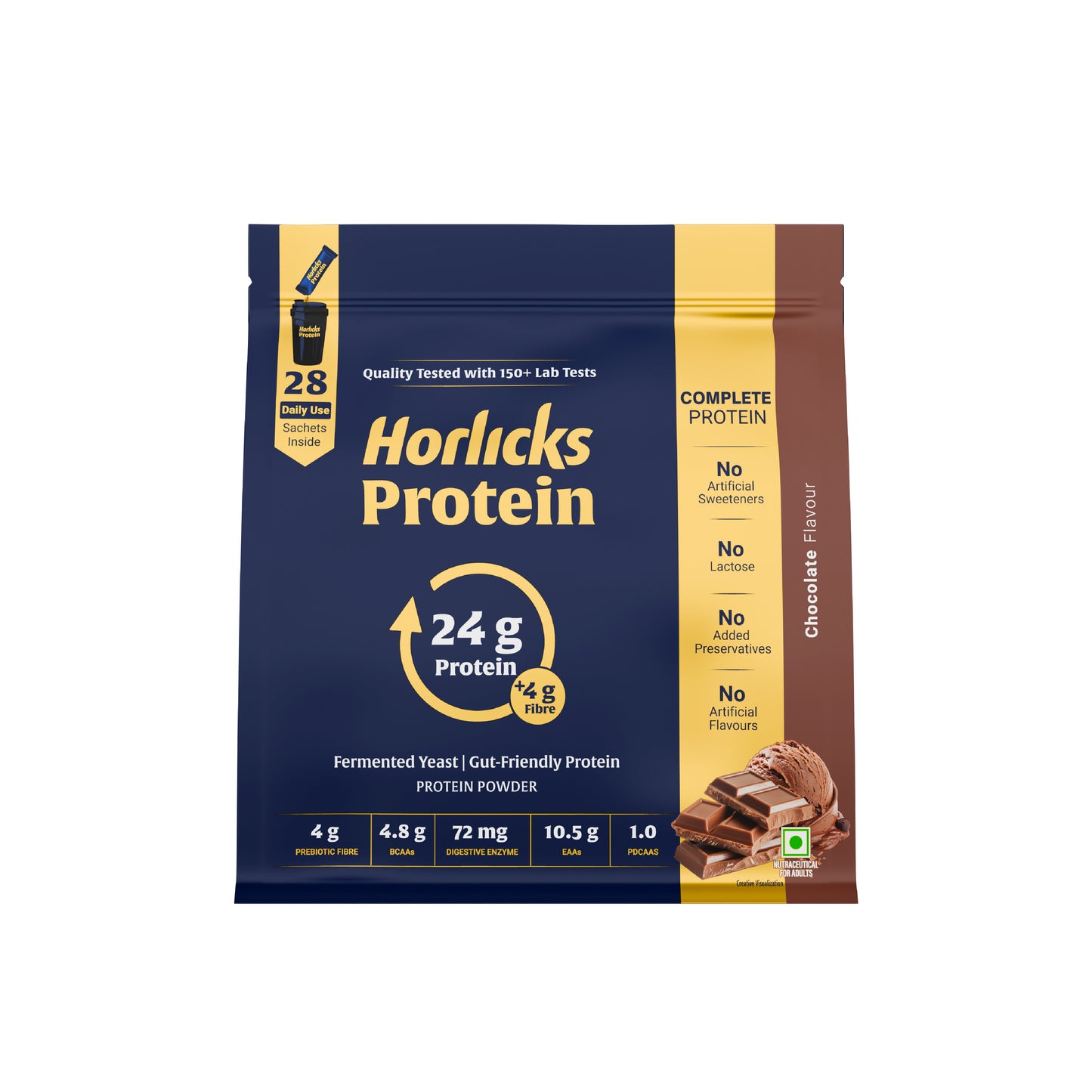 Horlicks Protein Powder 1kg with 28 sachets | Unflavoured